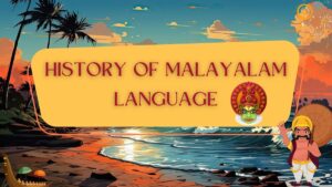 this picture shows history of Malayalam language .it is a language in Kerala