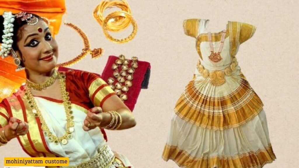 Mohiniyattam dancer in traditional costume