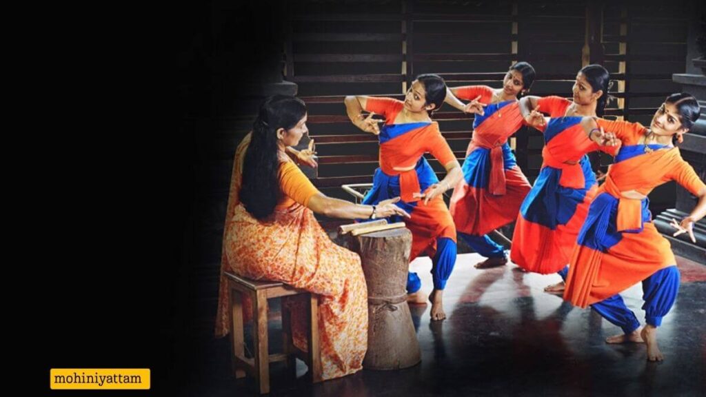 Mohiniyattam dancer showcasing classical dance steps