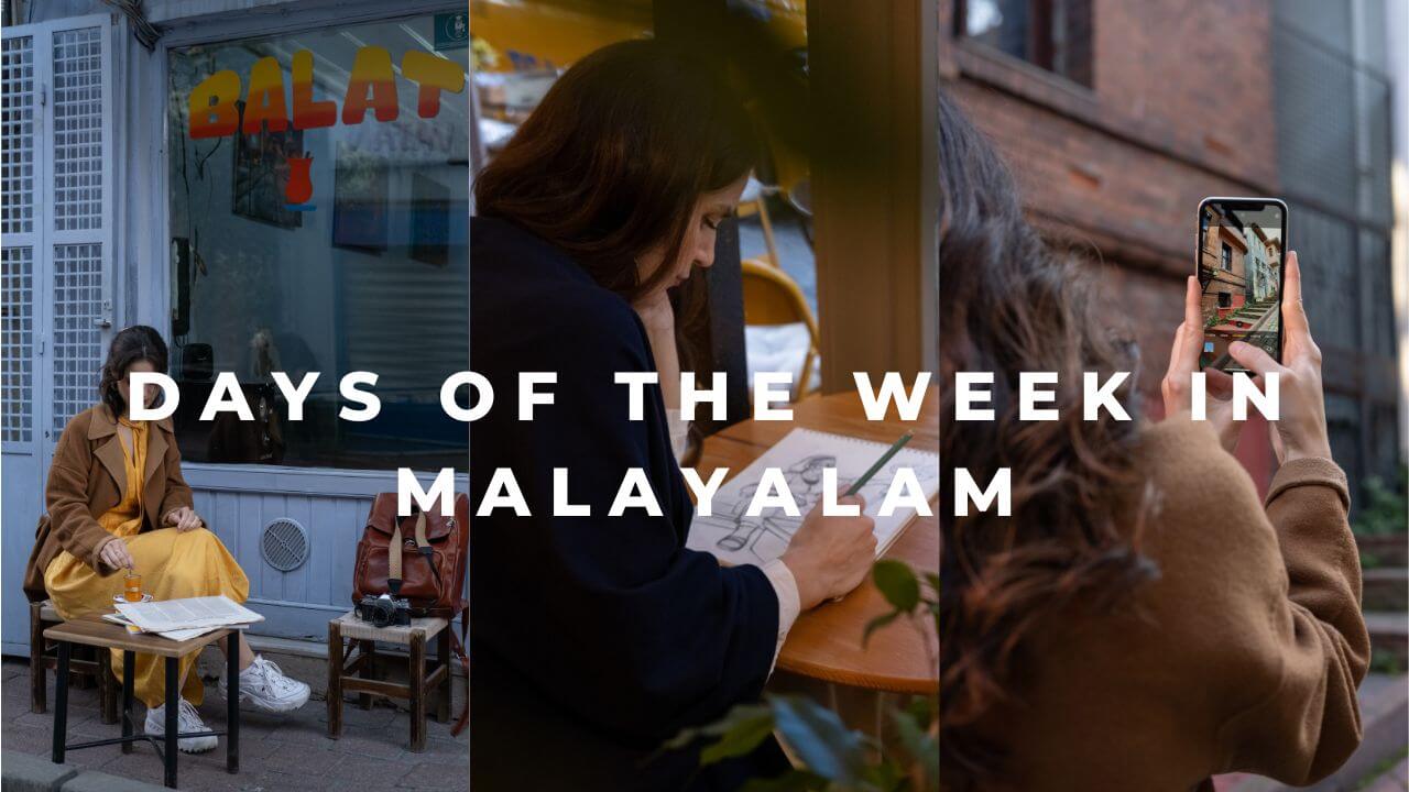 Days of the Week in Malayalam